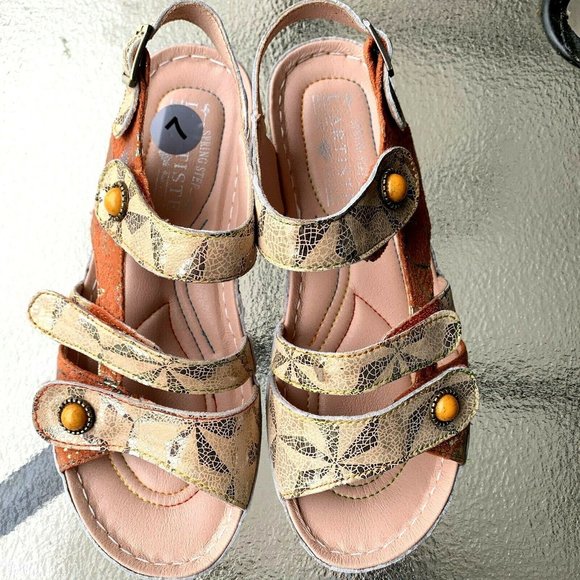 Spring Step L'ARTISTE Leather Sandals US 7 - Picture 1 of 8